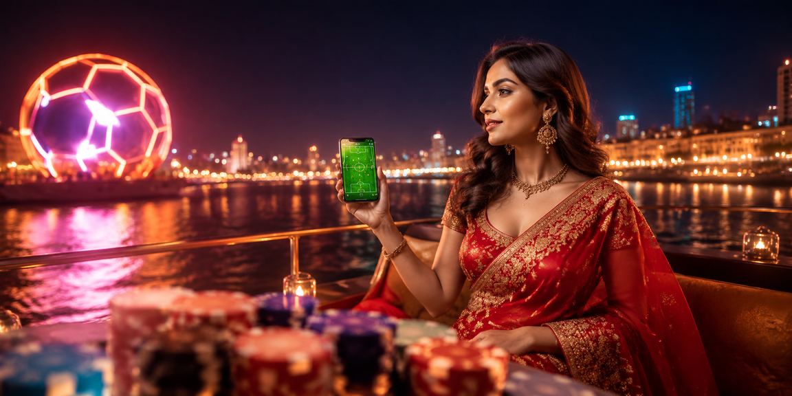Mobile betting app showing sports and casino options in India